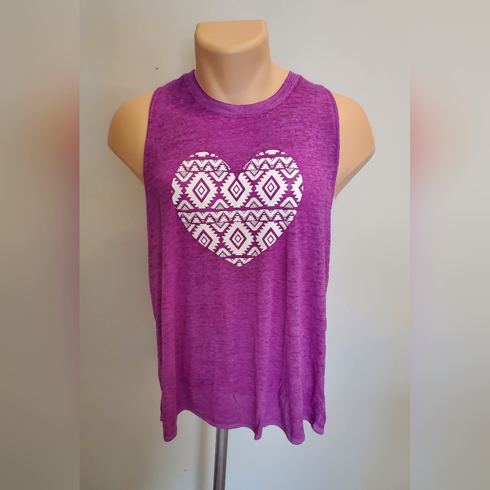 NWOT NOBO Tank Top With Layered Open Back- Purple